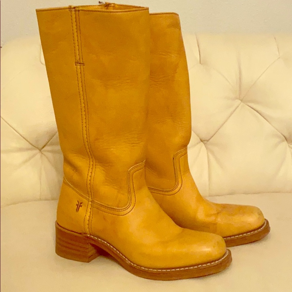 Authentic Frye Boots Banana color